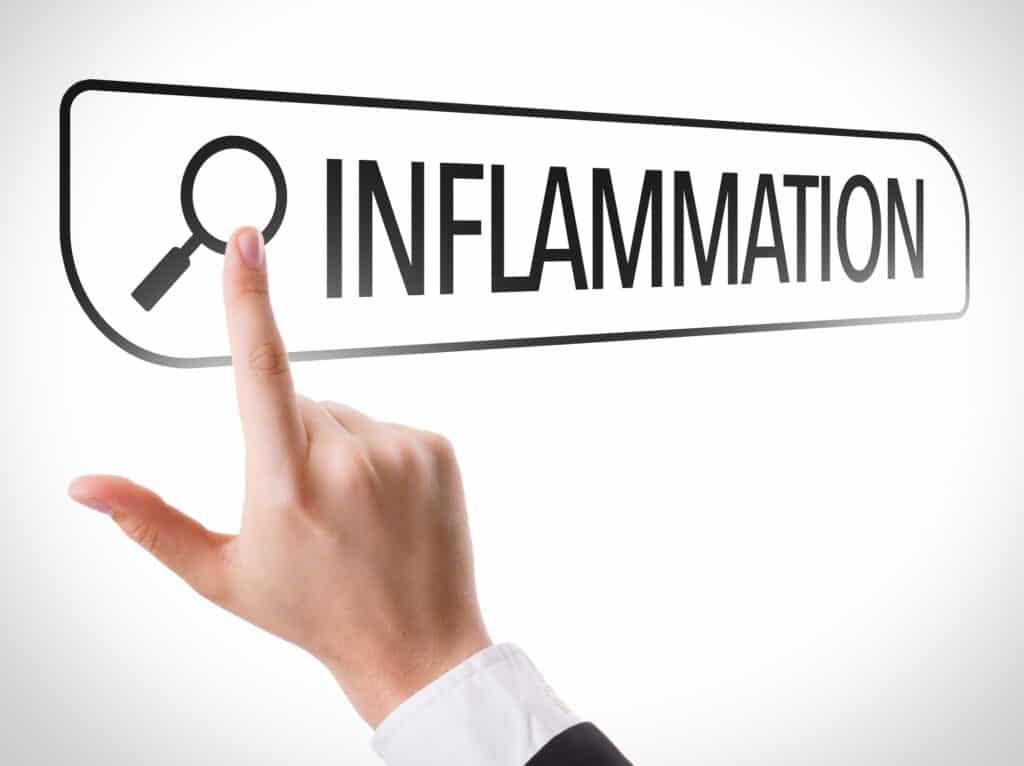 man searching for the term inflammation in relation to myofascial release